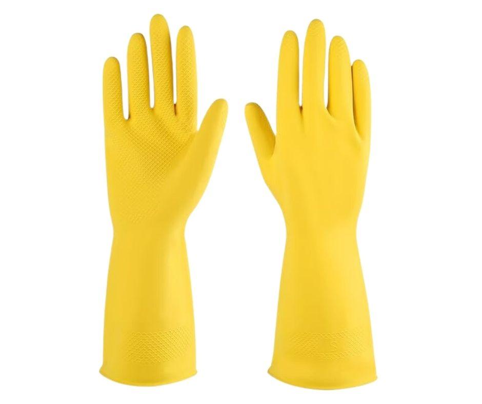 Guantes de hule